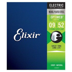 Elixir 19007 9-52 Optiweb Super Light 7 Telli Elektro Gitar Teli