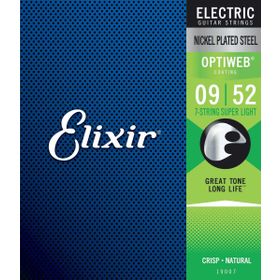Elixir 19007 9-52 Optiweb Super Light 7 Telli Elektro Gitar Teli