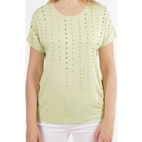 Ella 501055 Limon Camelia Kadın Taş Detaylı Bluz