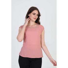 Ella Camelia 19E020 Taş Detaylı Kolsuz Pudra Kadın Bluz