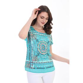 Ella Camelia 5010036 Yeşil Kadın Bluz