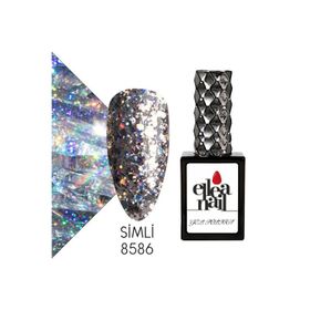 Ellea Nail 8586 Salon Boy 15 ml UV LED Simli Kalıcı Oje
