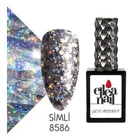 Ellea Nail 8586 Salon Boy 15 ml UV LED Simli Kalıcı Oje