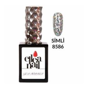 Ellea Nail 8586 Salon Boy 15 ml UV LED Simli Kalıcı Oje