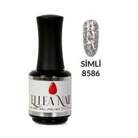 Ellea Nail 8586 Salon Boy 15 ml UV LED Simli Kalıcı Oje
