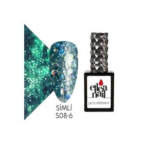 Ellea Nail S08-6 Simli 15 ml Kalıcı Oje