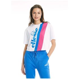 Ellesse CF008-WT Beyaz Kadın Bisiklet Yaka T-Shirt