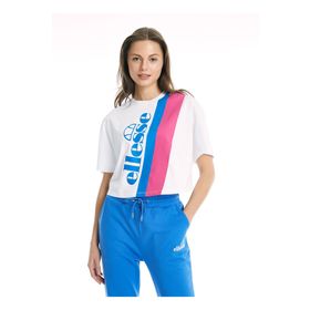 Ellesse CF008-WT Beyaz Kadın Bisiklet Yaka T-Shirt