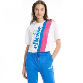 Ellesse CF008-WT Beyaz Kadın Bisiklet Yaka T-Shirt