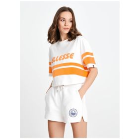 Ellesse EF137-OF Kırık Beyaz Kadın Bisiklet Yaka T-Shirt