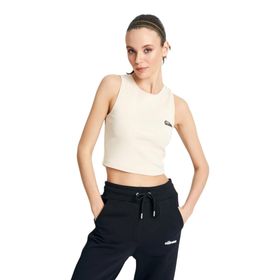 Ellesse EF154-BG Bej Kadın Geniş Yaka Normal Kalıp Atlet