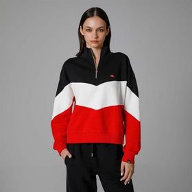 Ellesse EF176 Yarım Fermuarlı Kırmızı Kadın Sweatshirt