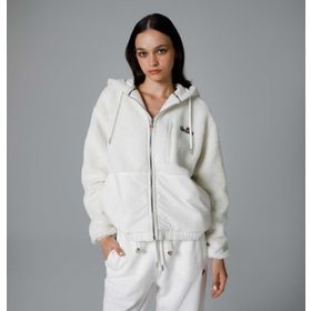 Ellesse EF181 Fermuarlı Kapüşonlu Beyaz Kadın Ceket