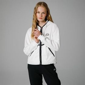 Ellesse EF188 Fermuarlı Kapüşonlu Beyaz Kadın Ceket