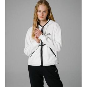Ellesse EF188 Fermuarlı Kapüşonlu Beyaz Kadın Ceket