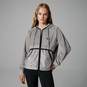 Ellesse EF188 Fermuarlı Kapüşonlu Gri Kadın Ceket