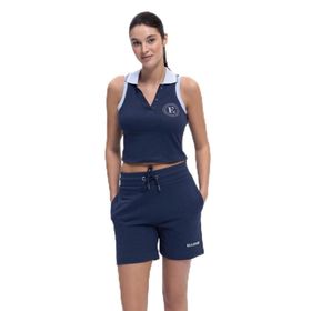 Ellesse EF401-NV Kadın Lacivert Pamuklu Polo Yaka Tişört