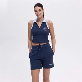 Ellesse EF401-NV Kadın Lacivert Pamuklu Polo Yaka Tişört