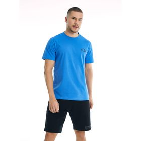 Ellesse EM025-SBL Saks Erkek Bisiklet Yaka T-Shirt
