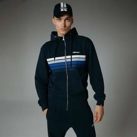 Ellesse EM260 Fermuarlı Kapüşonlu Lacivert Erkek Sweatshirt
