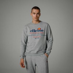Ellesse EM273 Gri Erkek Bisiklet Yaka Sweatshirt