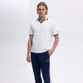 Ellesse EM491 Kırık Beyaz Polo Yaka Erkek T-shirt