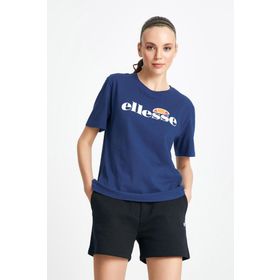 Ellesse F020-1-NV Lacivert Bisiklet Yaka Kadın T-Shirt