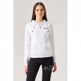 Ellesse F025-WT Beyaz Kadın Kapüşonlu Zip Ceket