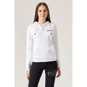Ellesse F025-WT Beyaz Kadın Kapüşonlu Zip Ceket