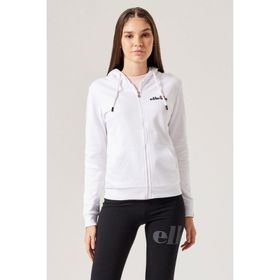 Ellesse F025-WT Beyaz Kadın Kapüşonlu Zip Ceket