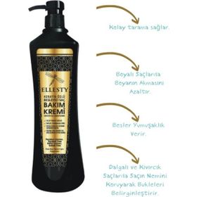 Ellesty Keratin Özlü 900 ml Bakım Kremi + Lavanta Kokulu 400 ml Duş Jeli