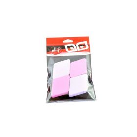 Elly Yuzfs0009 4Lü Mor Pembe Kare Fondöten Süngeri