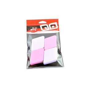 Elly Yuzfs0009 4Lü Mor Pembe Kare Fondöten Süngeri