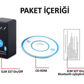 ELM327 OBD2 V2.1 On/Off Araç Arıza Tespit Cihazı