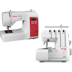 Elmas 328 Ev Tipi 4 İplik Overlok Makinesi ve Elmas TR220 Elektronik Dikiş Makinesi