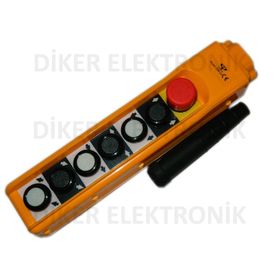 Elmax COBC3 Tek Hızlı 6 Butonlu Acil Stoplu Vinç Kumandası