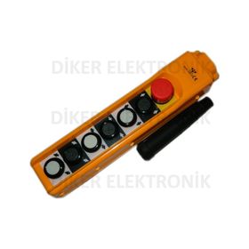 Elmax COBC3 Tek Hızlı 6 Butonlu Acil Stoplu Vinç Kumandası