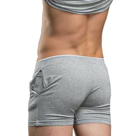 Elonglin Lounge Gri Ultra Yumuşak Elastik Bel Erkek Pijama Şort