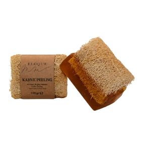 Eloque 120 gr Doğal Kabak Lifli Kahve Peeling Sabun