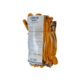 Elora Nitril Pmk Örme Beyaz Sarı LK100 12 Adet