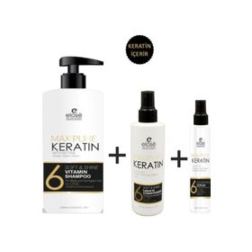 Elose 1 lt Keratin Şampuan + 250 ml Keratin Bakım Sütü + 125 ml Keratin Saç Serumu