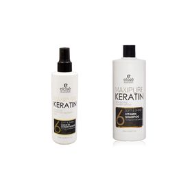 Elose 1 lt Keratin Şampuan + Keratin 250 ml Saç Bakım Sütü