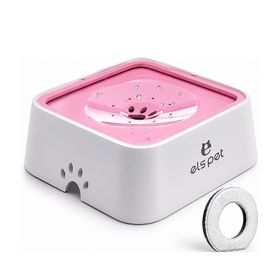 ELS Pet Sıçrama Önleyici Kedi&Köpek 1 lt Kare Su Kabı