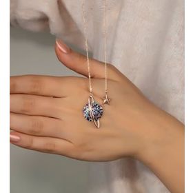 Else Silver 925 Ayar Gezegen Gümüş Kolye