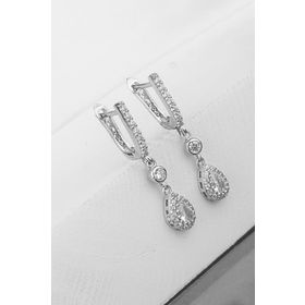 Else Silver 925 Ayar Sallantılı Damla Gümüş Küpe