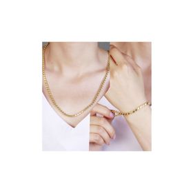 Else Silver ADS1245 Pullu Zincir Gümüş Kolye Bileklik Set