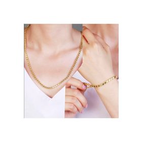 Else Silver ADS1245 Pullu Zincir Gümüş Kolye Bileklik Set