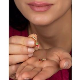 Else Silver ADS16561 925 Ayar Sallantılı Çilek Gümüş Küpe