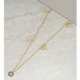 Else Silver ADS2404 925 Ayar Gümüş Şans Kolyesi