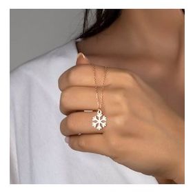 Else Silver Kar Tanesi 925 Ayar Gümüş Kolye